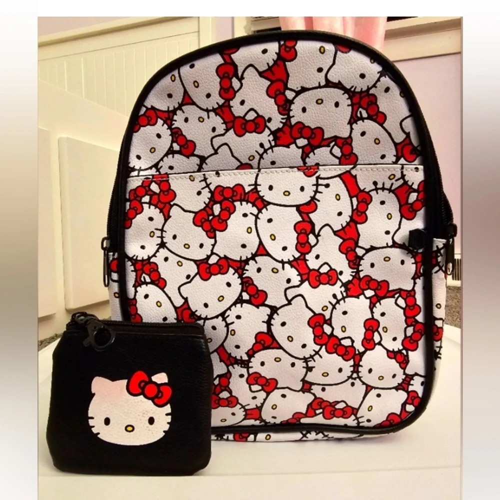 2 pcs Hello Kitty backpack and Wallet